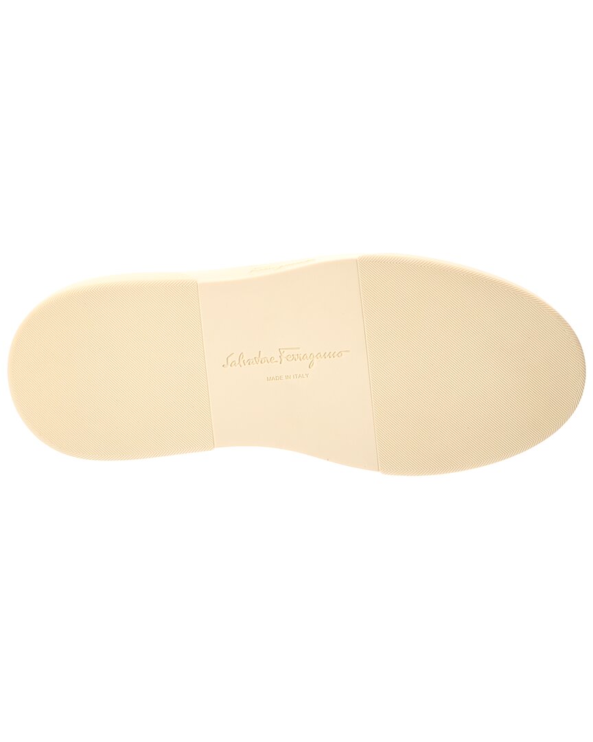 Ferragamo Cassina Leather-Trim Sneaker