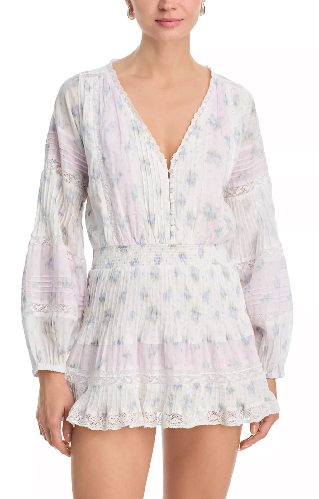 Winfrey Mini Dress In Lilac Vanilla