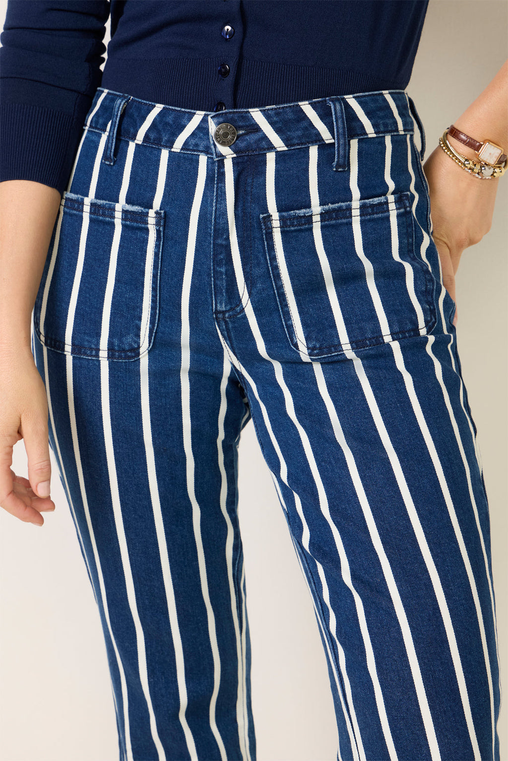 Women's Striped Kelsey Jean