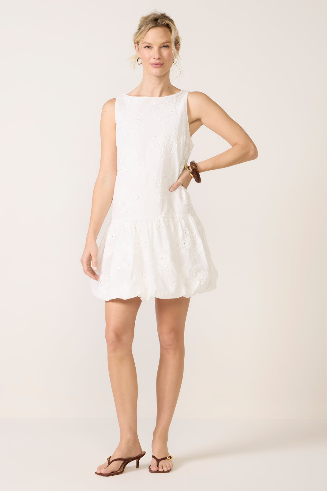 Women's Garden Eyelet Bubble Dress