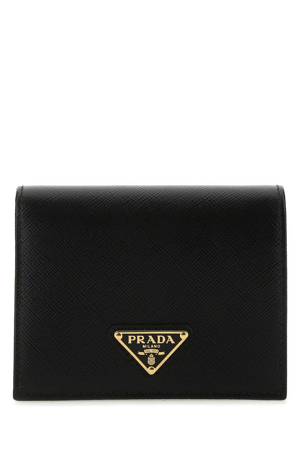 Prada Women Black Leather Wallet