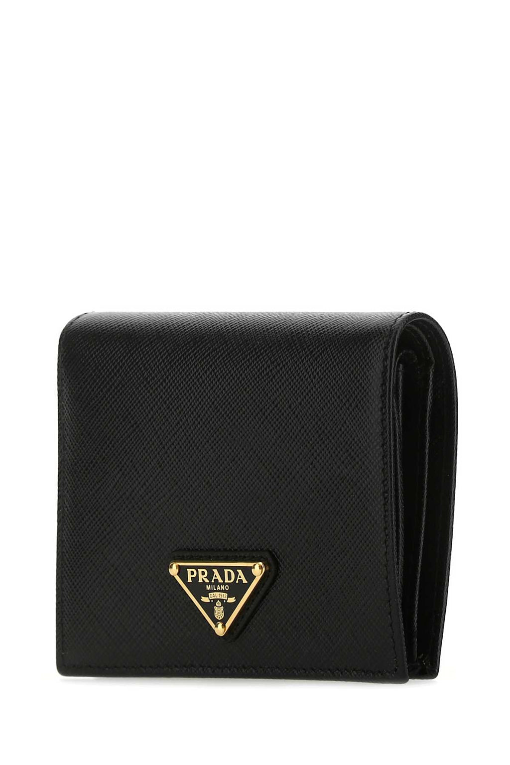 Prada Women Black Leather Wallet