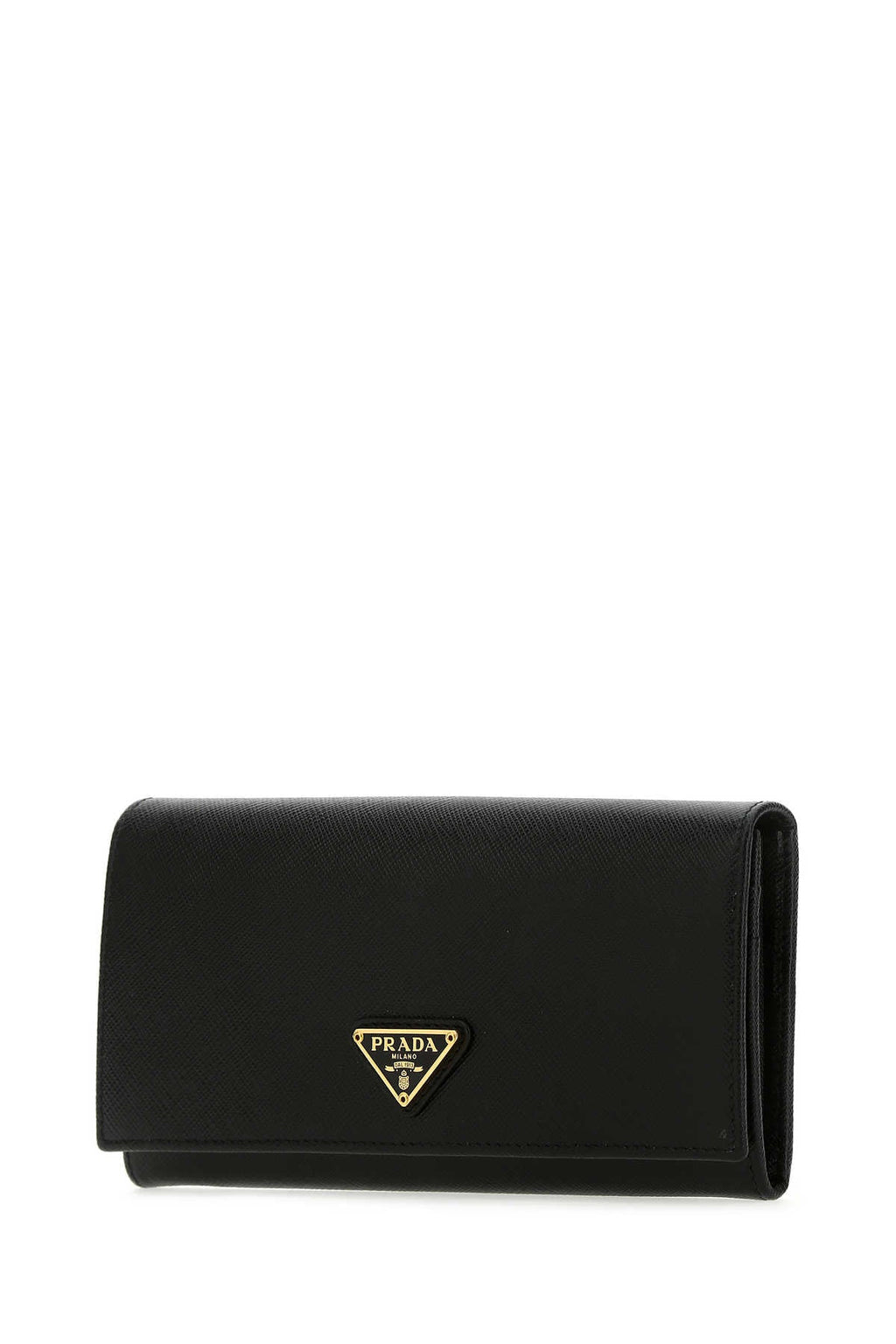 Prada Women Black Leather Wallet