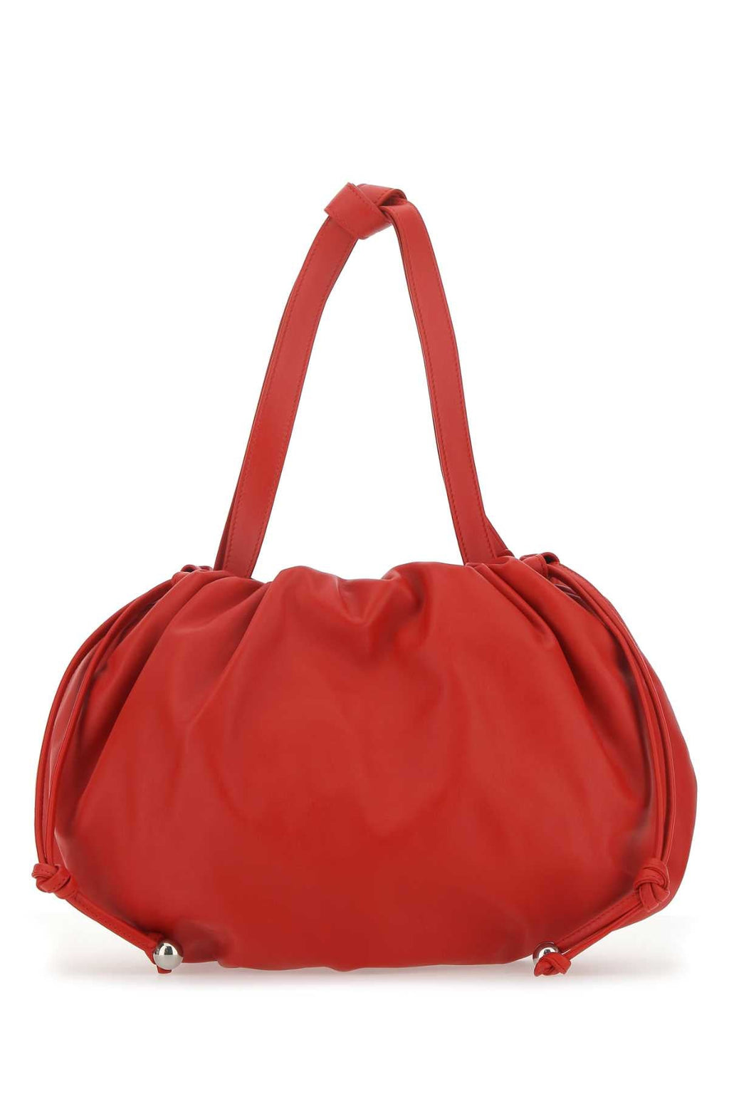 Bottega Veneta Women Red Nappa Leather Medium Bulb Handbag