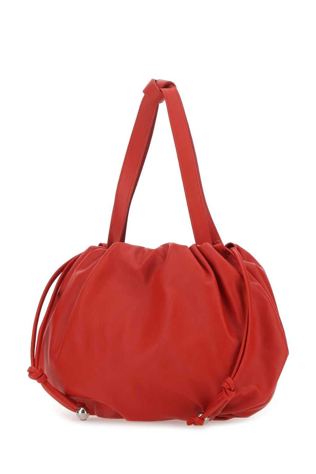 Bottega Veneta Women Red Nappa Leather Medium Bulb Handbag