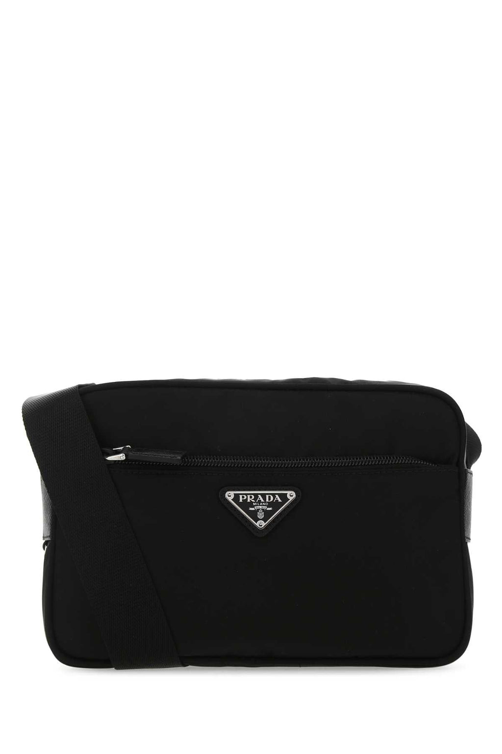 Prada Women Black Re-Nylon Crossbody Bag