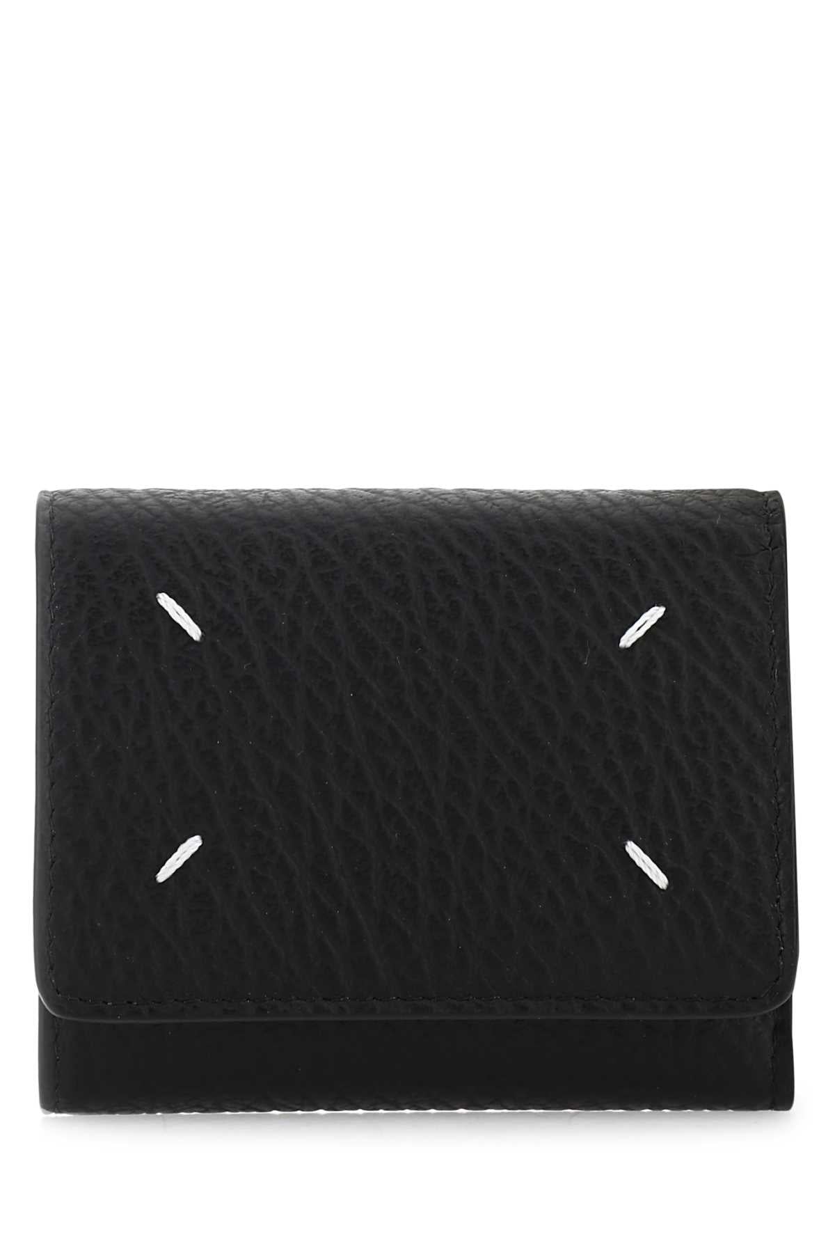 Maison Margiela Women Black Leather Wallet