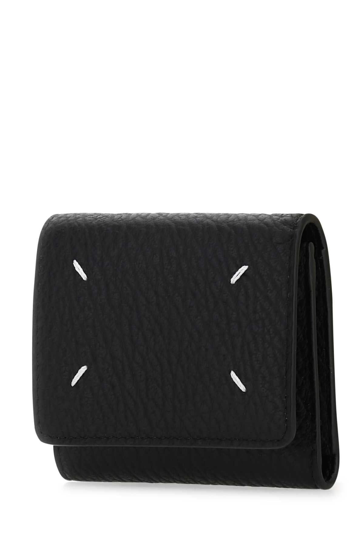 Maison Margiela Women Black Leather Wallet