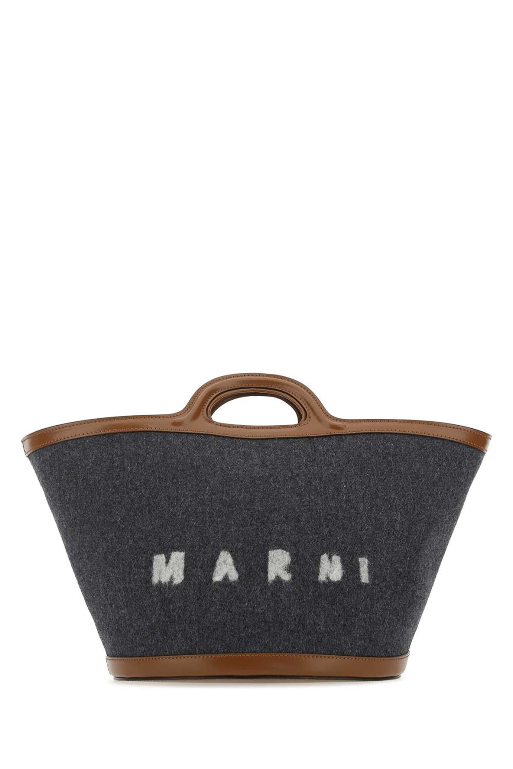 Marni Women Two-Tone Felt And Leather Small Tropicalia Summer Handbag