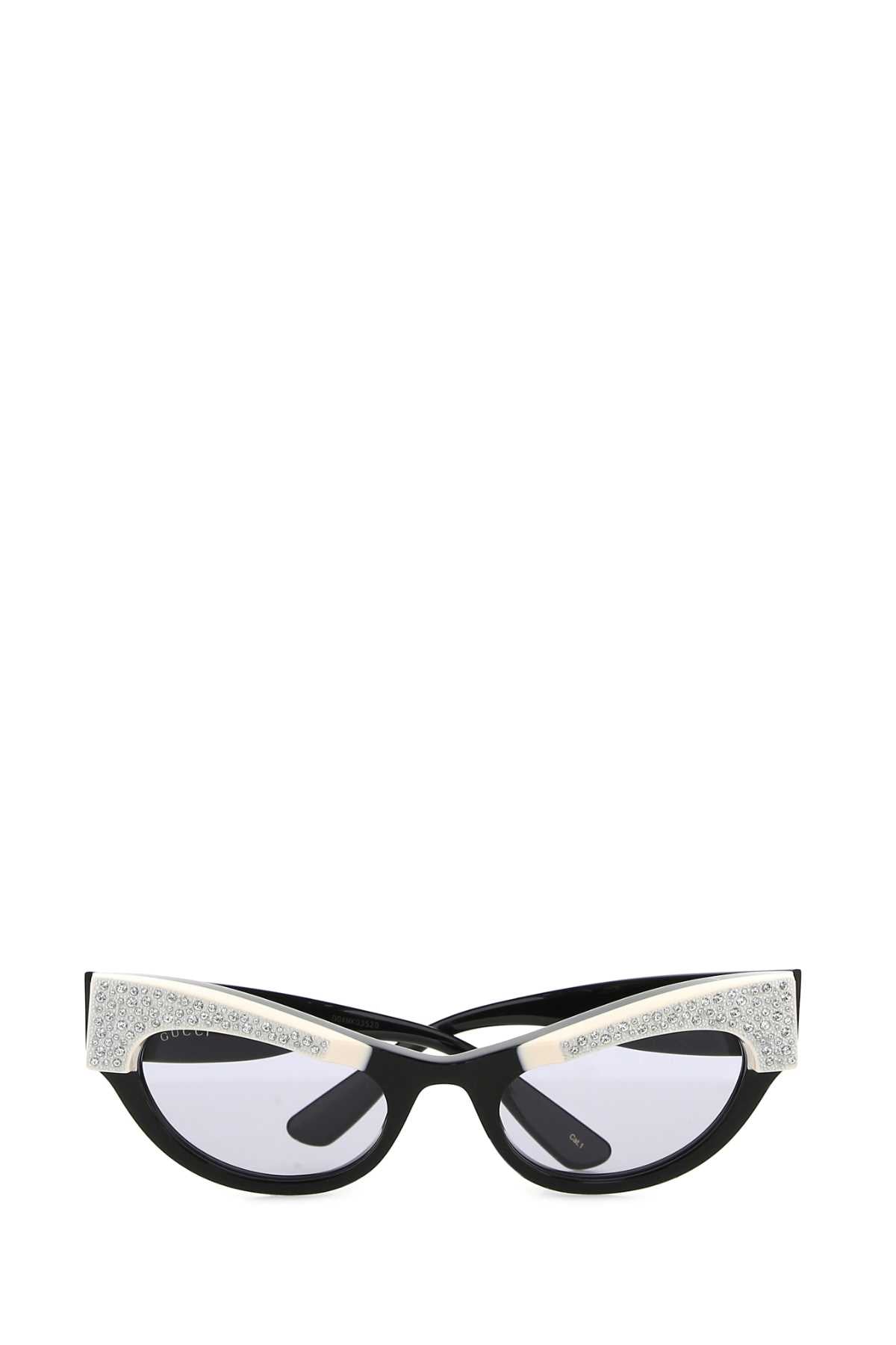 Gucci Women Black Acetate Sunglasses