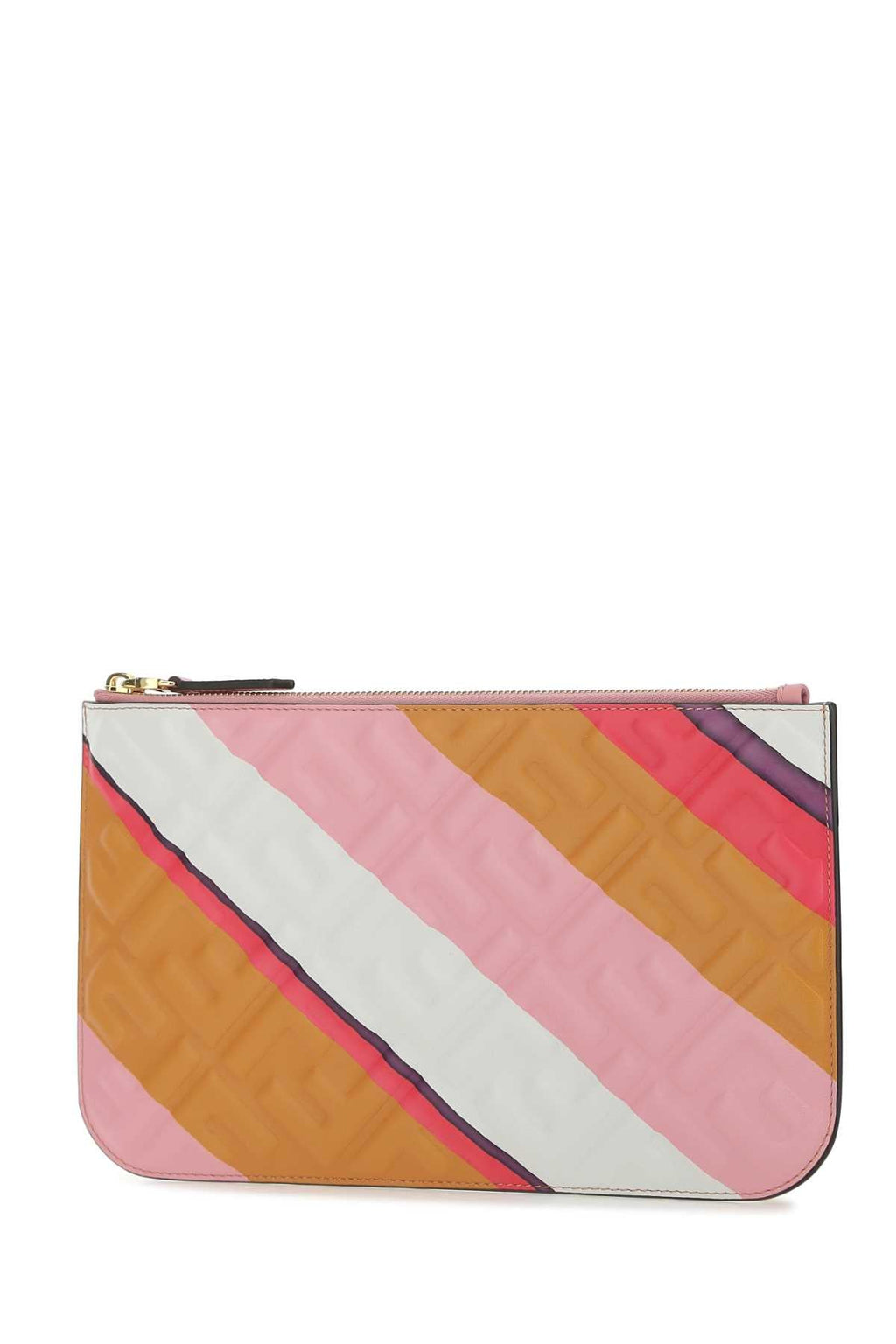 Fendi Women Multicolor Leather Clutch