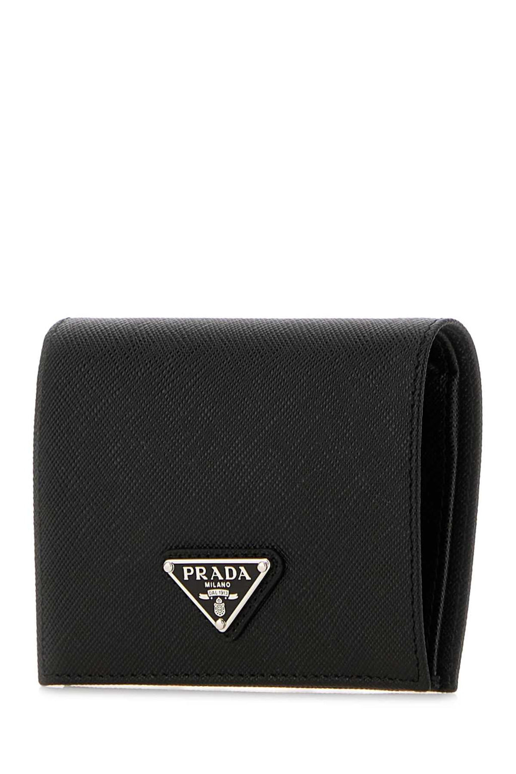 Prada Women Black Leather Wallet
