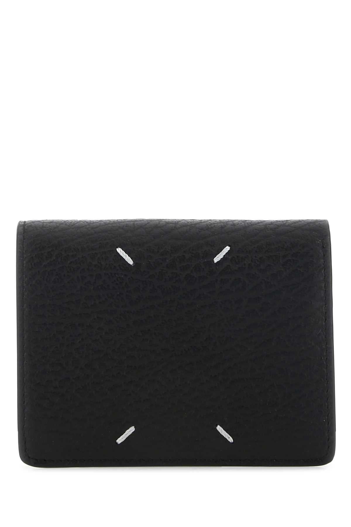 Maison Margiela Women Black Leather Wallet