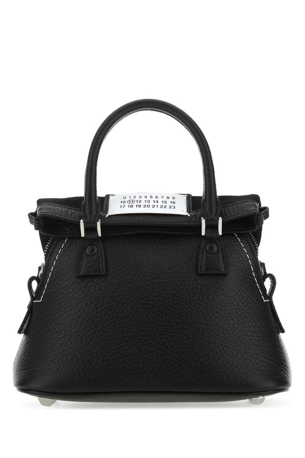 Maison Margiela Women Black Leather Micro 5Ac Handbag