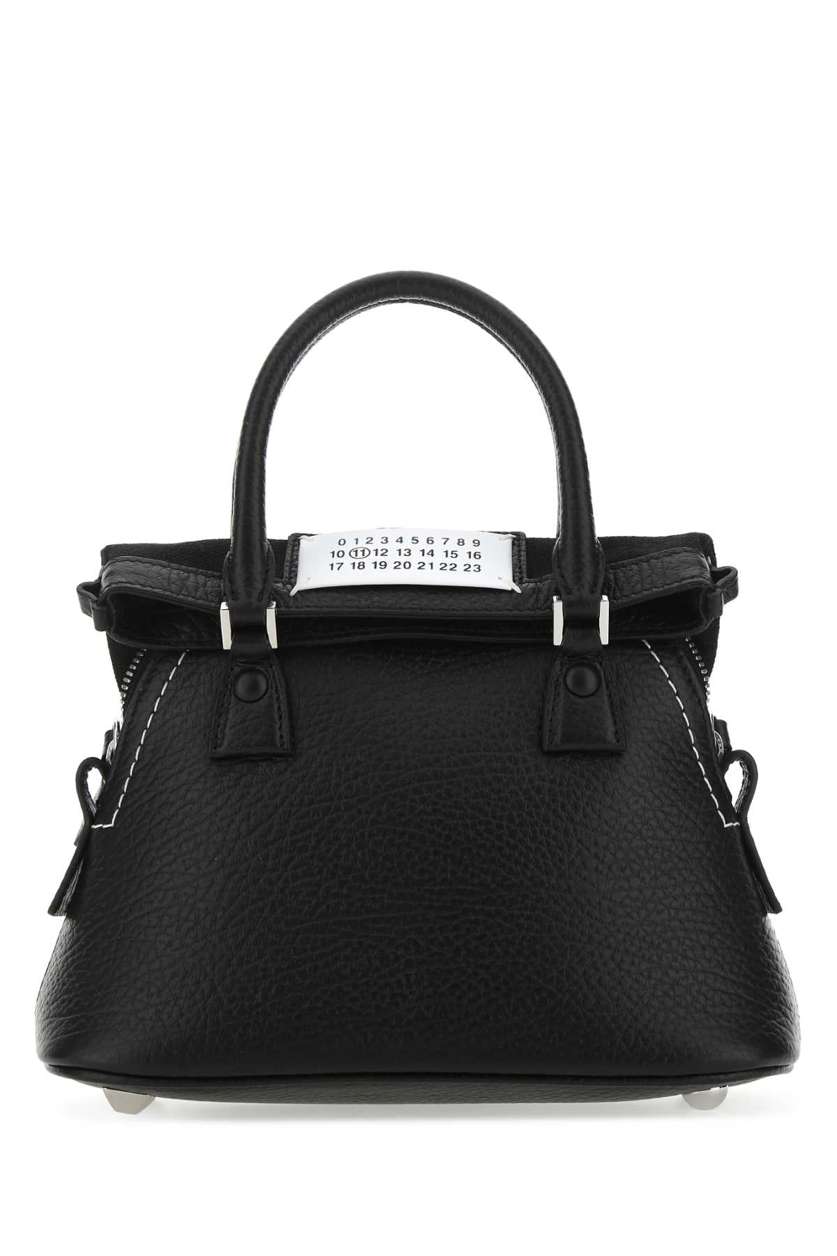 Maison Margiela Women Black Leather Micro 5Ac Handbag