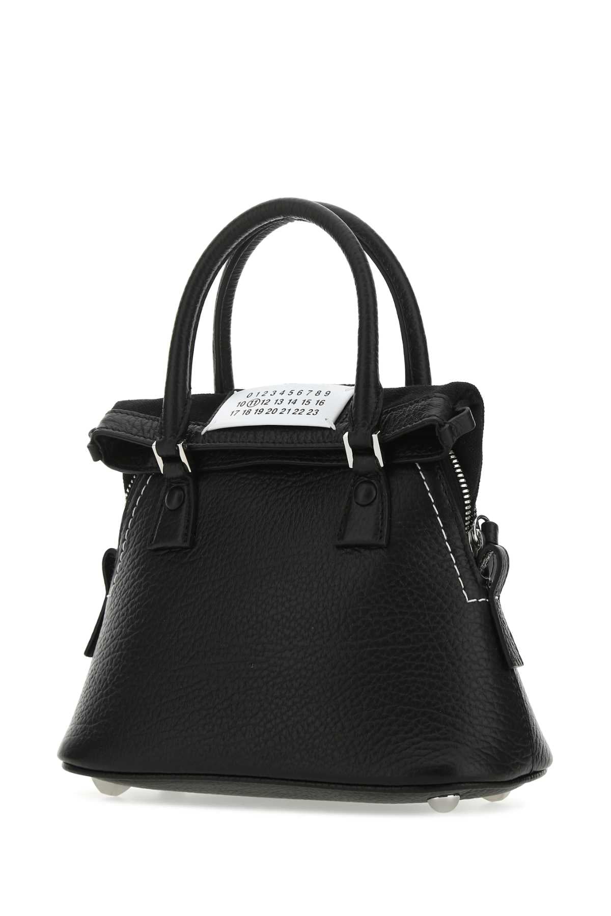 Maison Margiela Women Black Leather Micro 5Ac Handbag