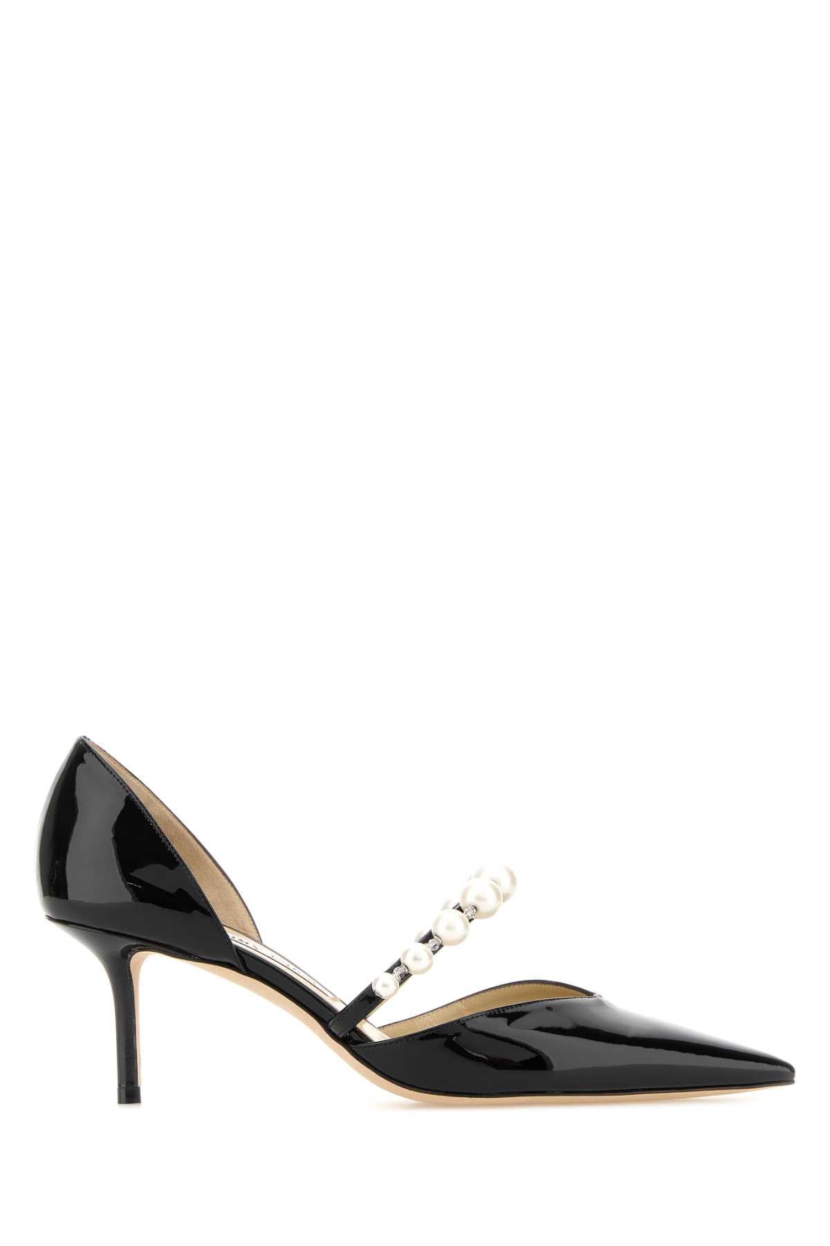 Jimmy Choo Women Black Leather Aurelie 65 Pumps