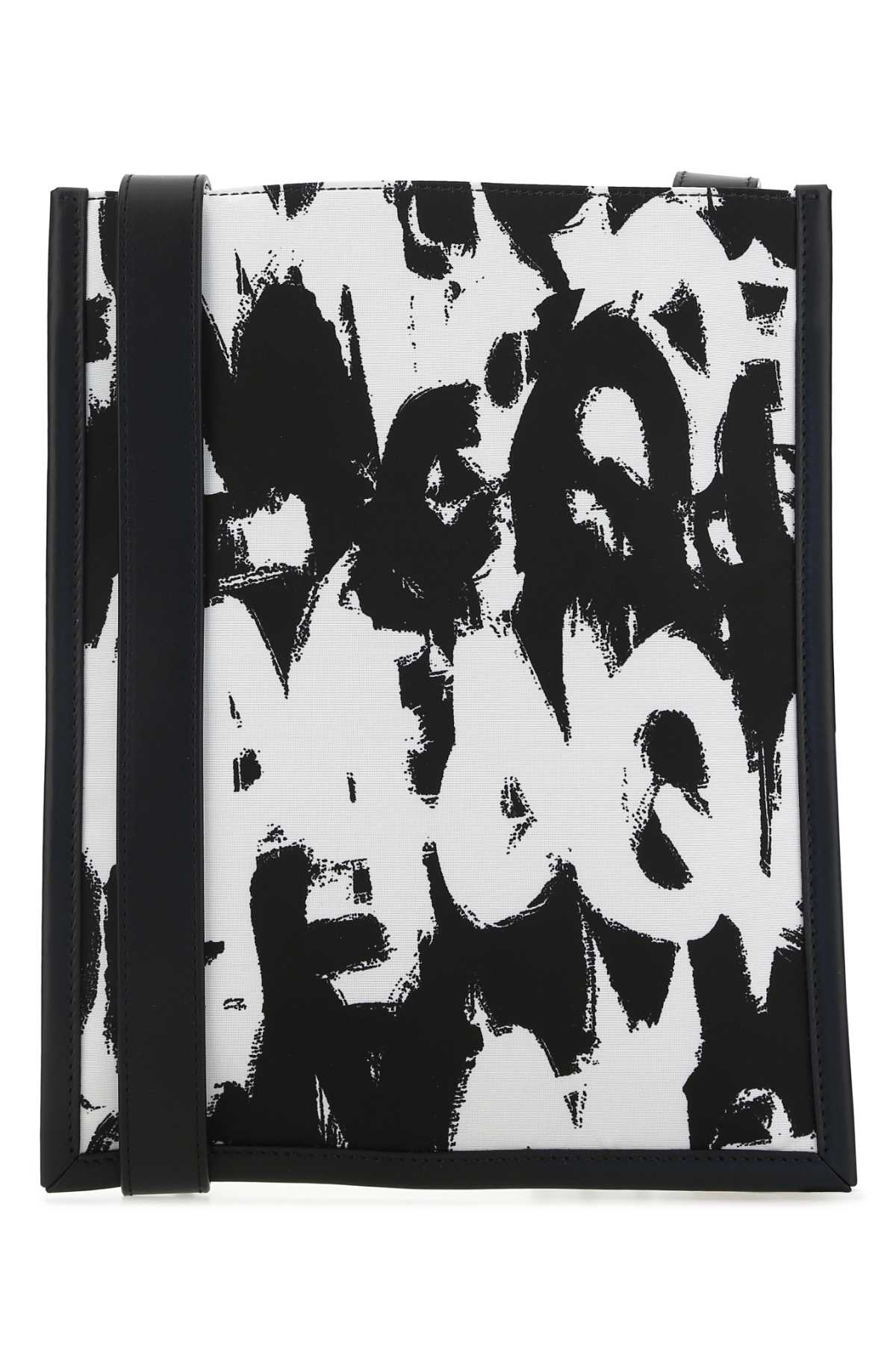Alexander Mcqueen Men Printed Nylon Crossbody Bag