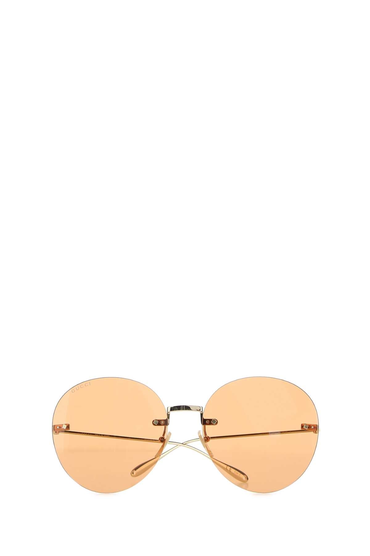 Gucci Women Gold Metal Sunglasses