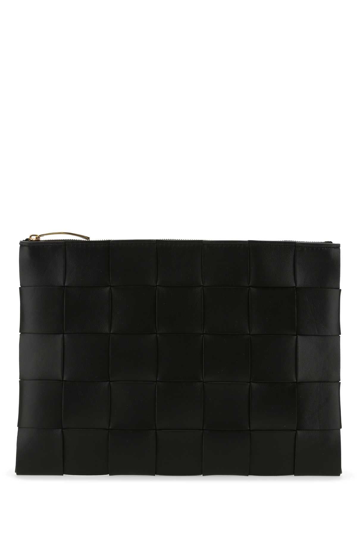 Bottega Veneta Women Black Nappa Leather Pouch