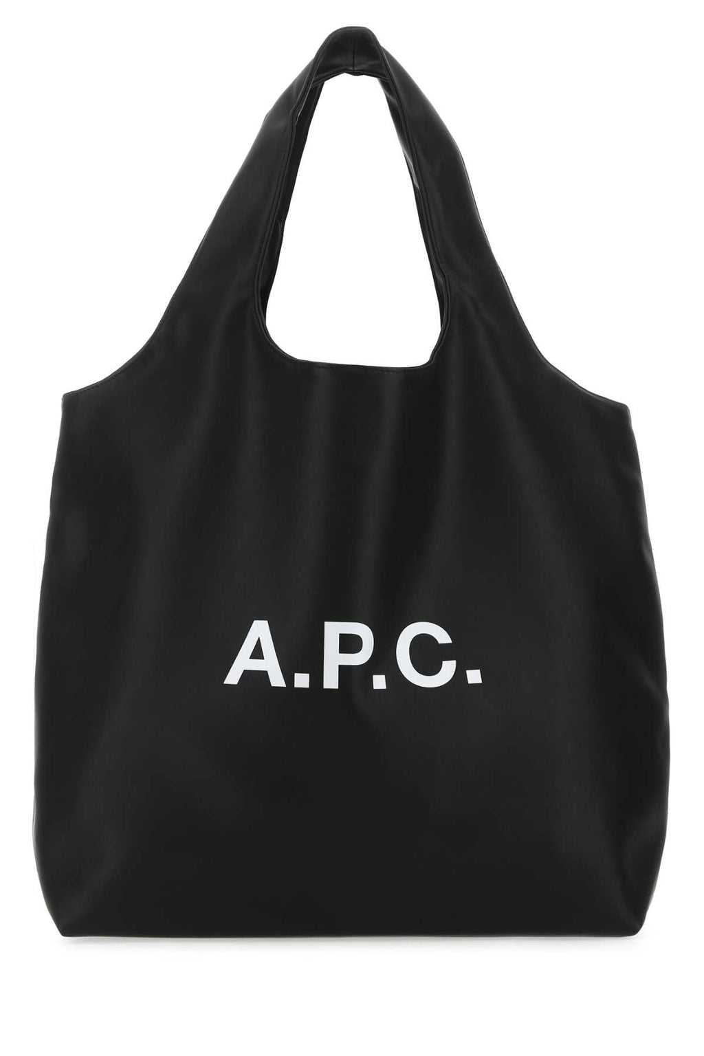 A.P.C. Unisex Black Synthetic Leather Shopping Bag