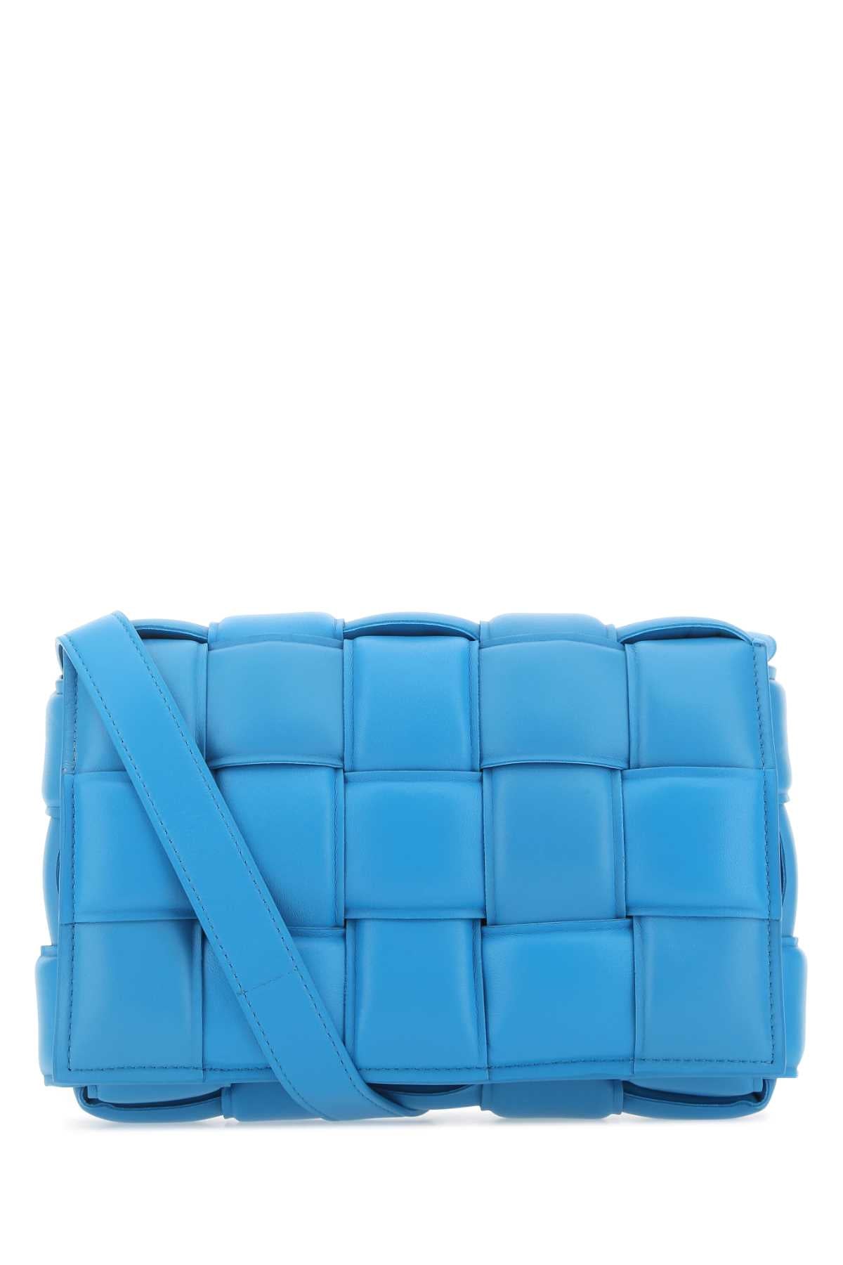 Bottega Veneta Women Turquoise Nappa Leather Small Padded Cassette Crossbody Bag