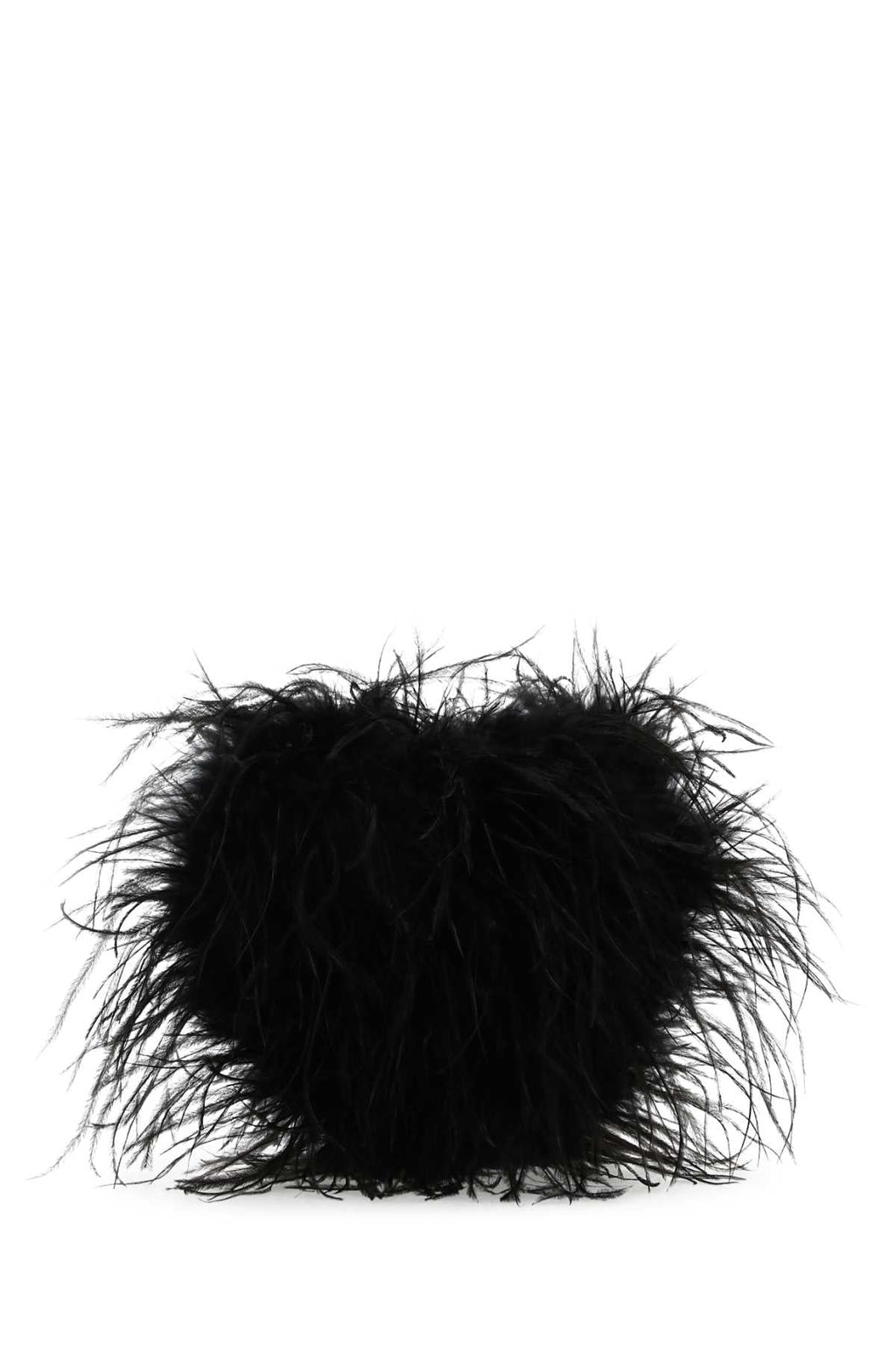Alexander Wang Women Black Feathers Clutch
