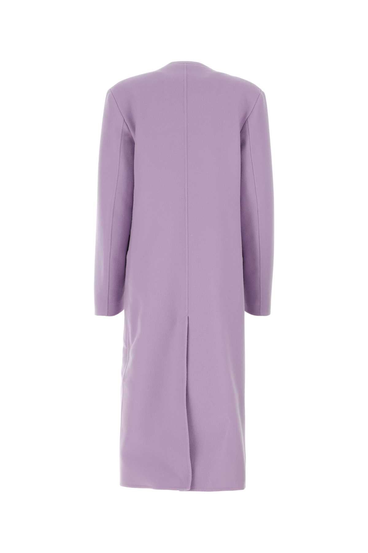 Jil Sander Women Lilac Cashmere Coat