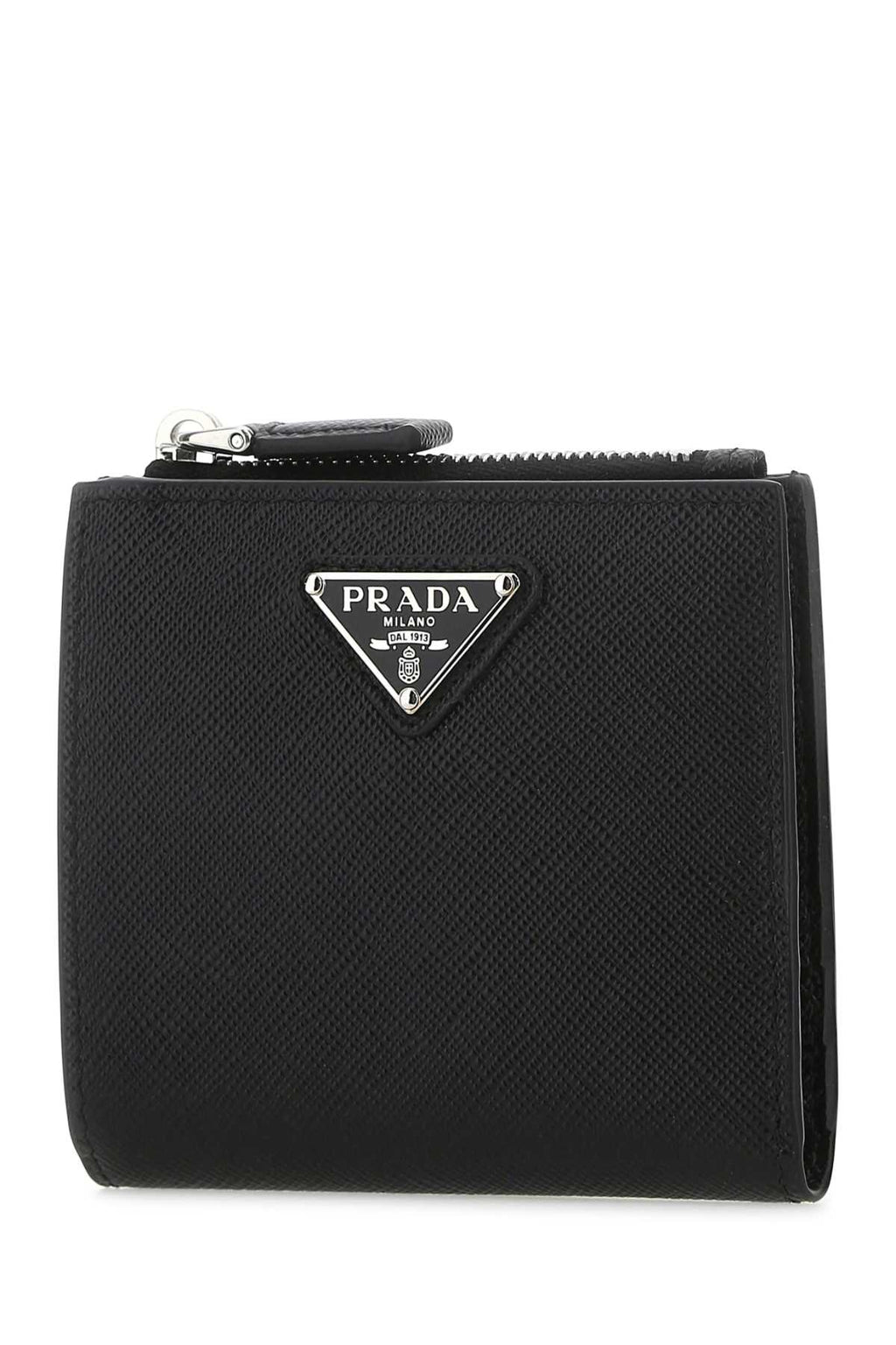 Prada Men Black Leather Wallet