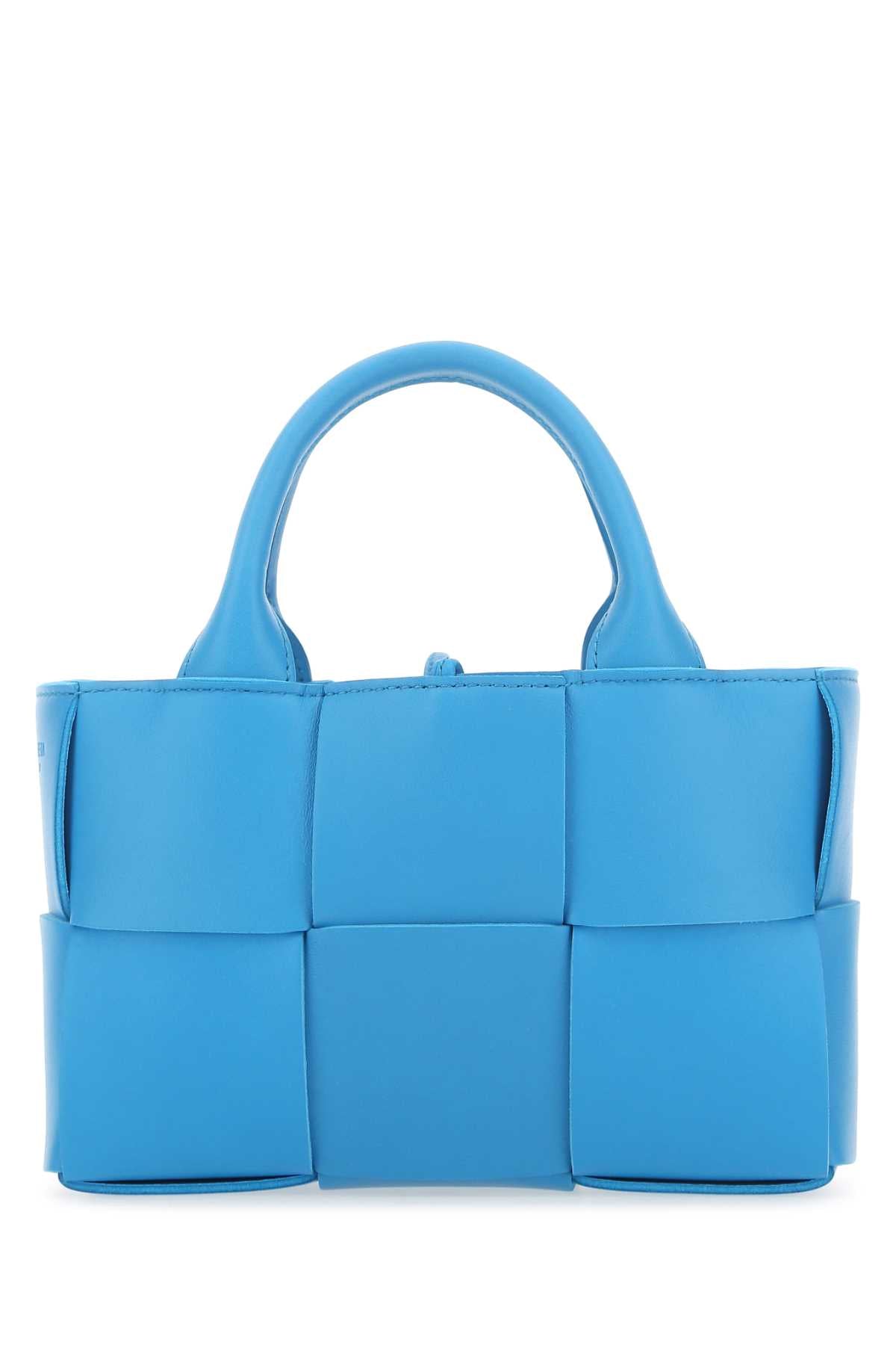 Bottega Veneta Women Turquoise Leather Candy Arco Handbag