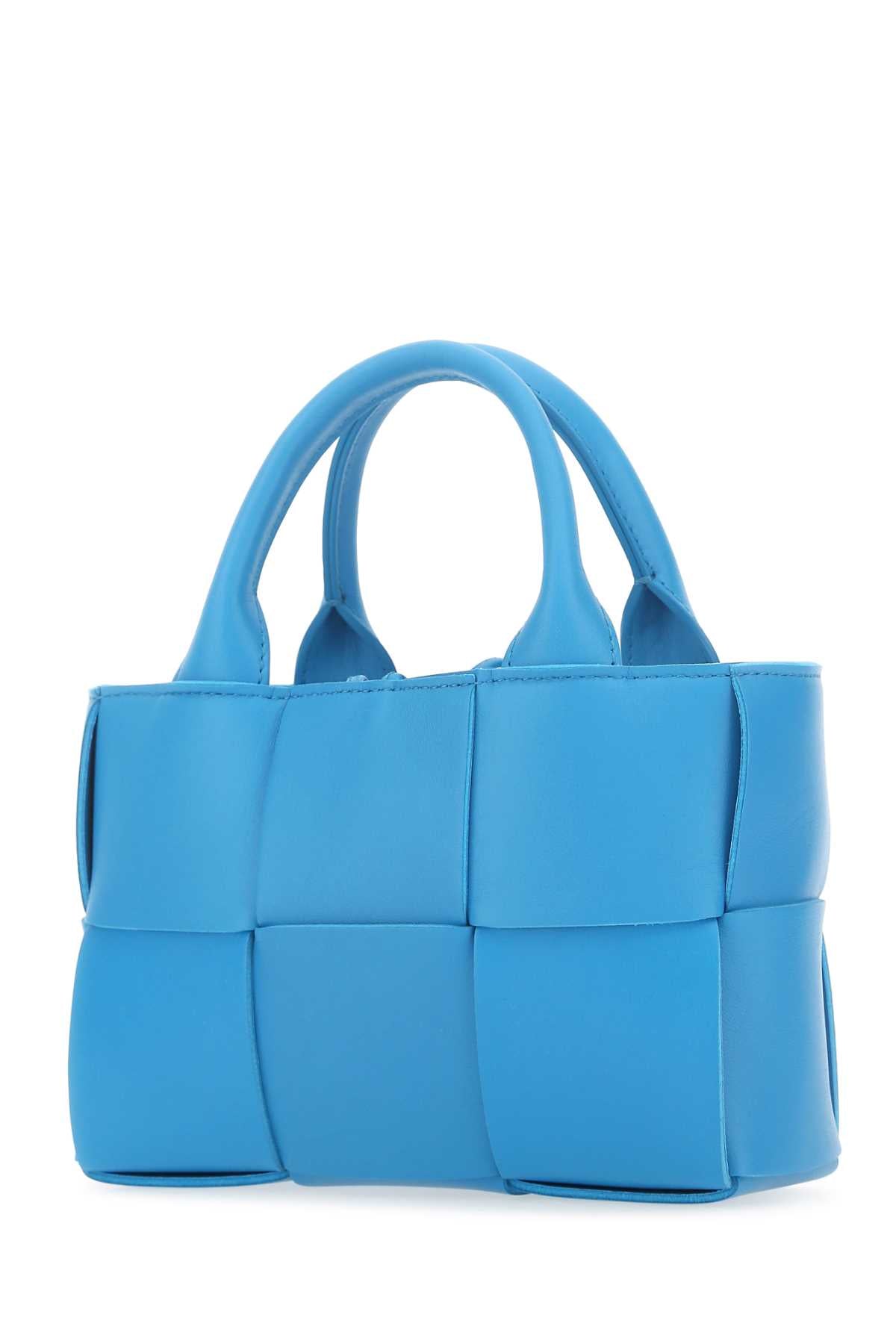Bottega Veneta Women Turquoise Leather Candy Arco Handbag