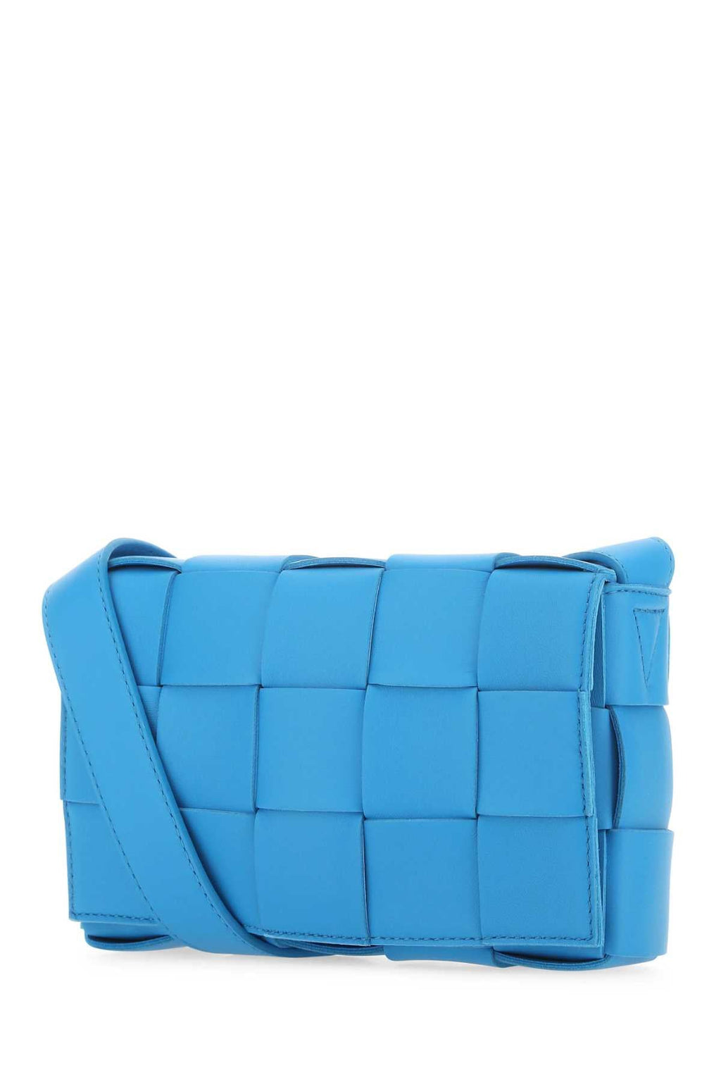 Bottega Veneta Women Turquoise Leather Small Cassette Crossbody Bag
