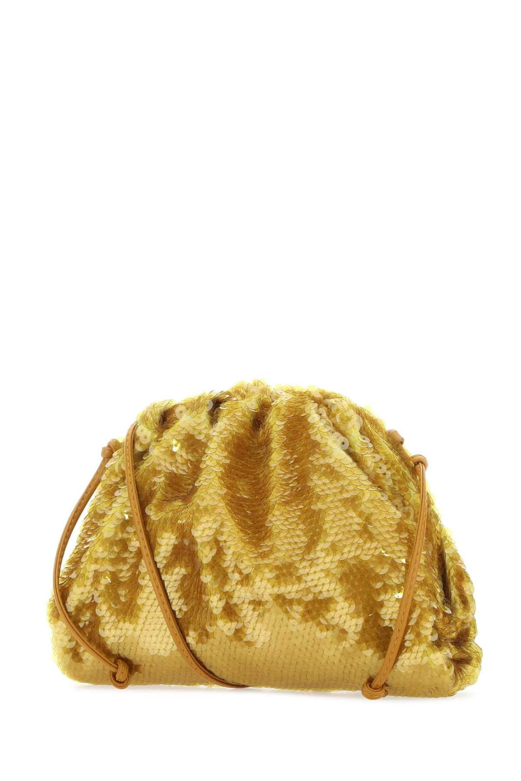Bottega Veneta Women Ochre Sequins Mini Pouch Clutch