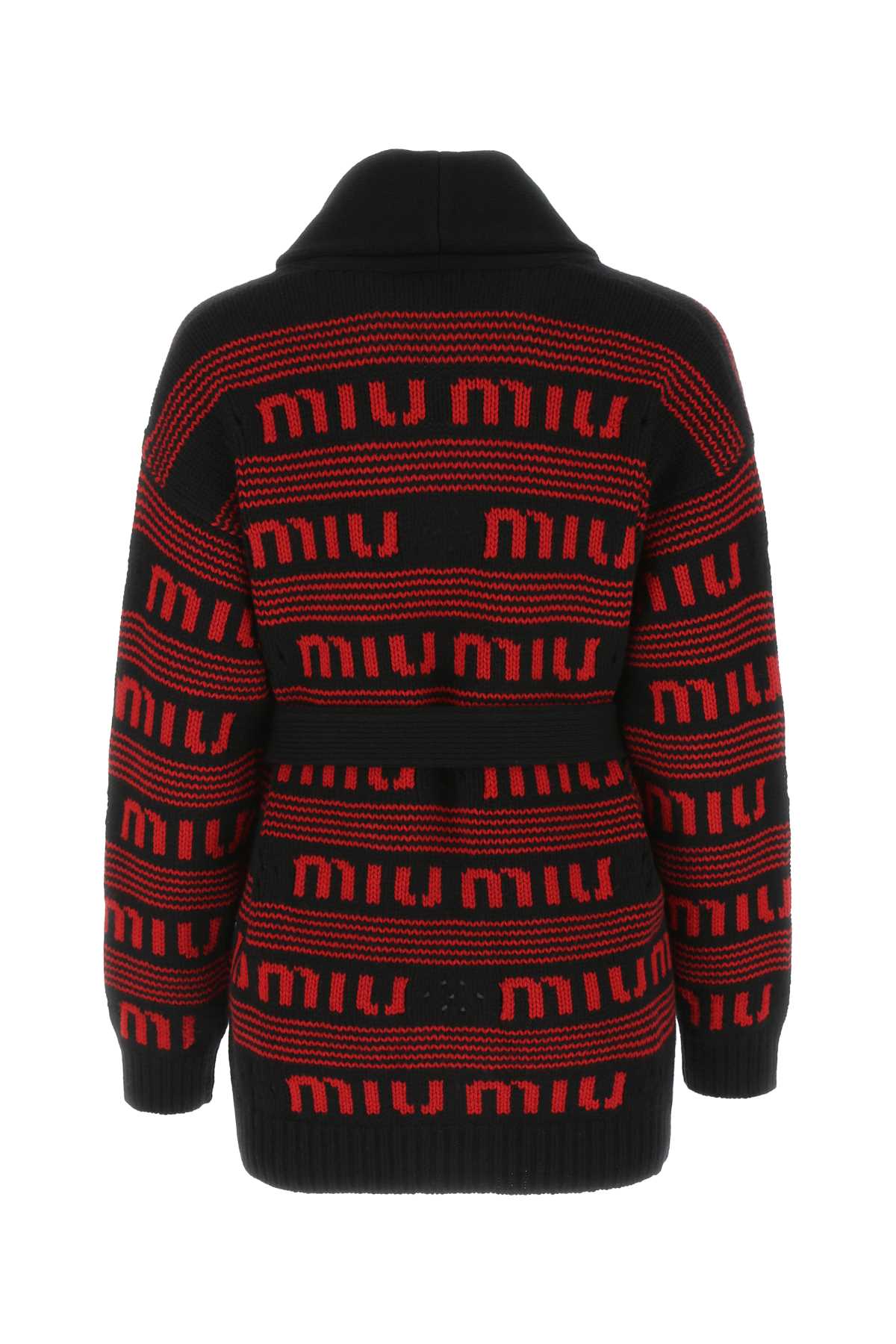 Miu Miu Women Embroidered Cashmere Oversize Cardigan