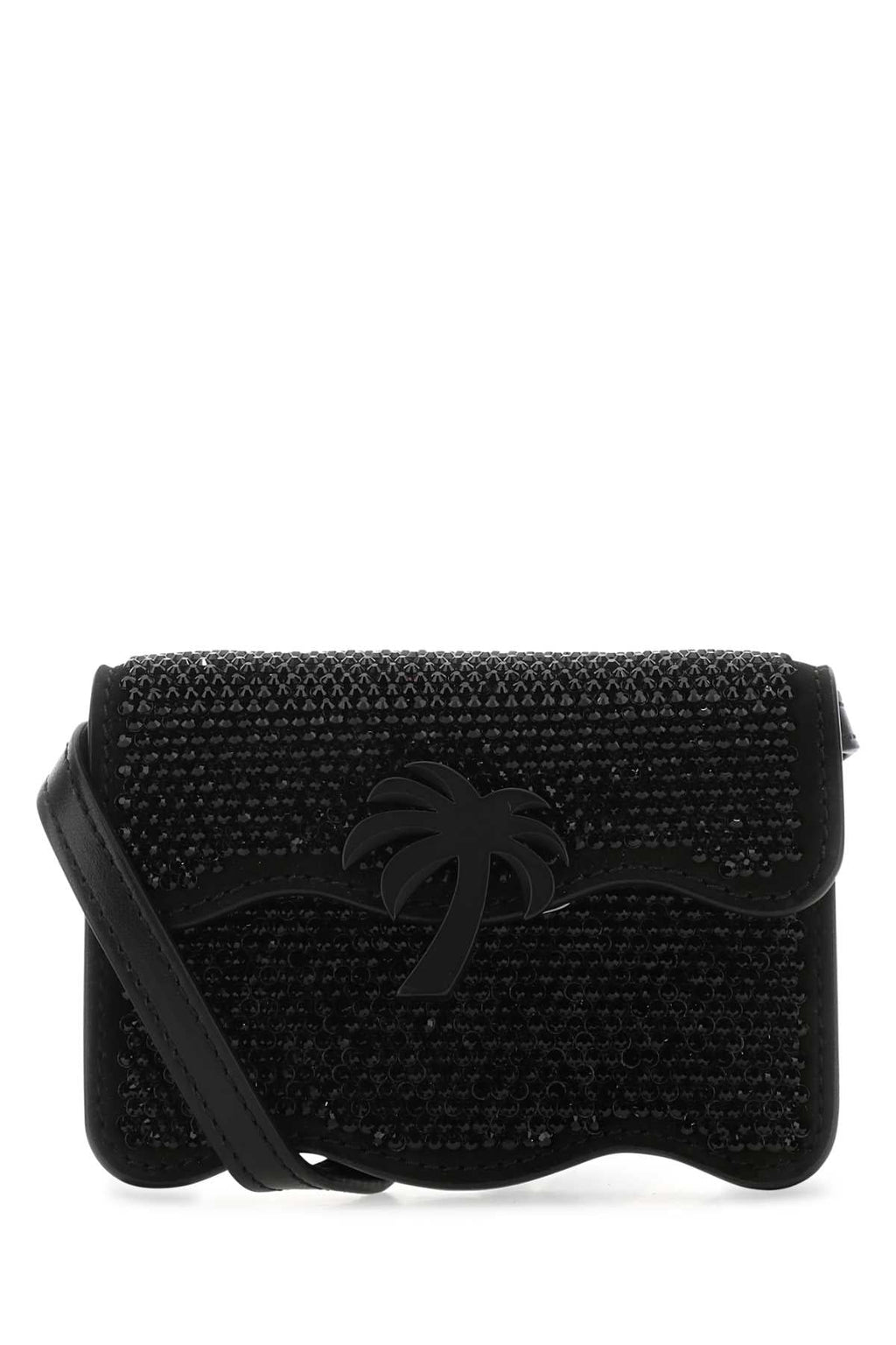 Palm Angels Women Embellished Leather Micro Palm Beach Crossbody Bag