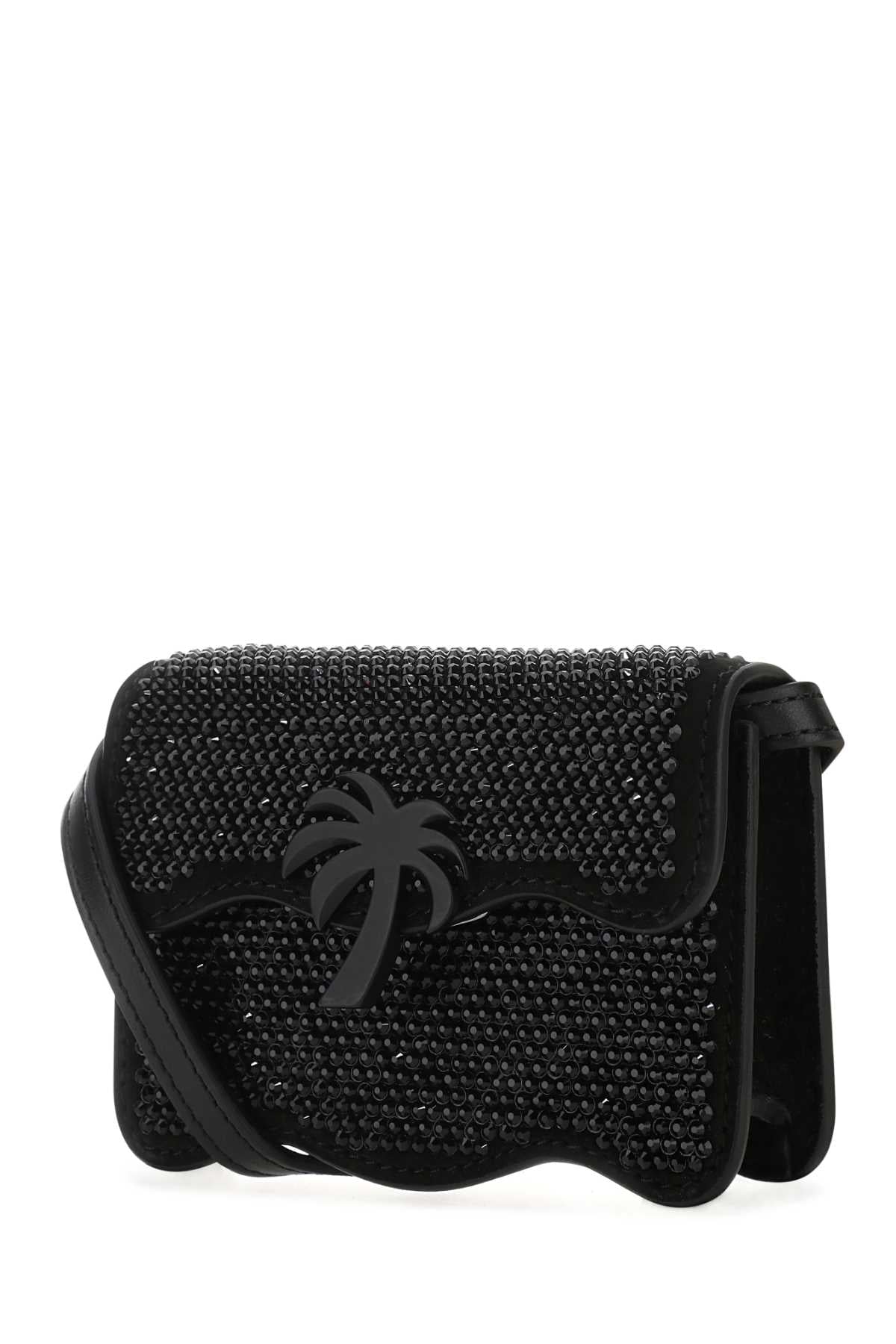 Palm Angels Women Embellished Leather Micro Palm Beach Crossbody Bag