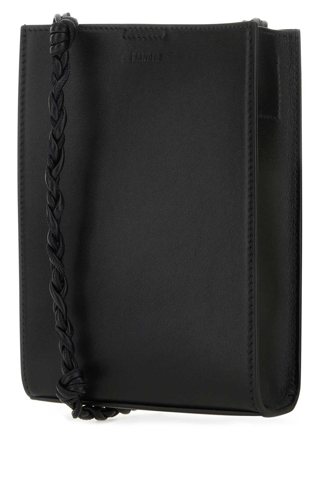 Jil Sander Men Black Leather Small Tangle Crossbody Bag