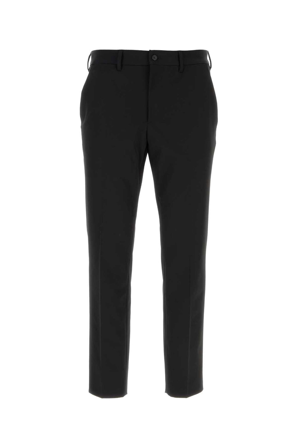 Prada Men Black Stretch Polyester Pant