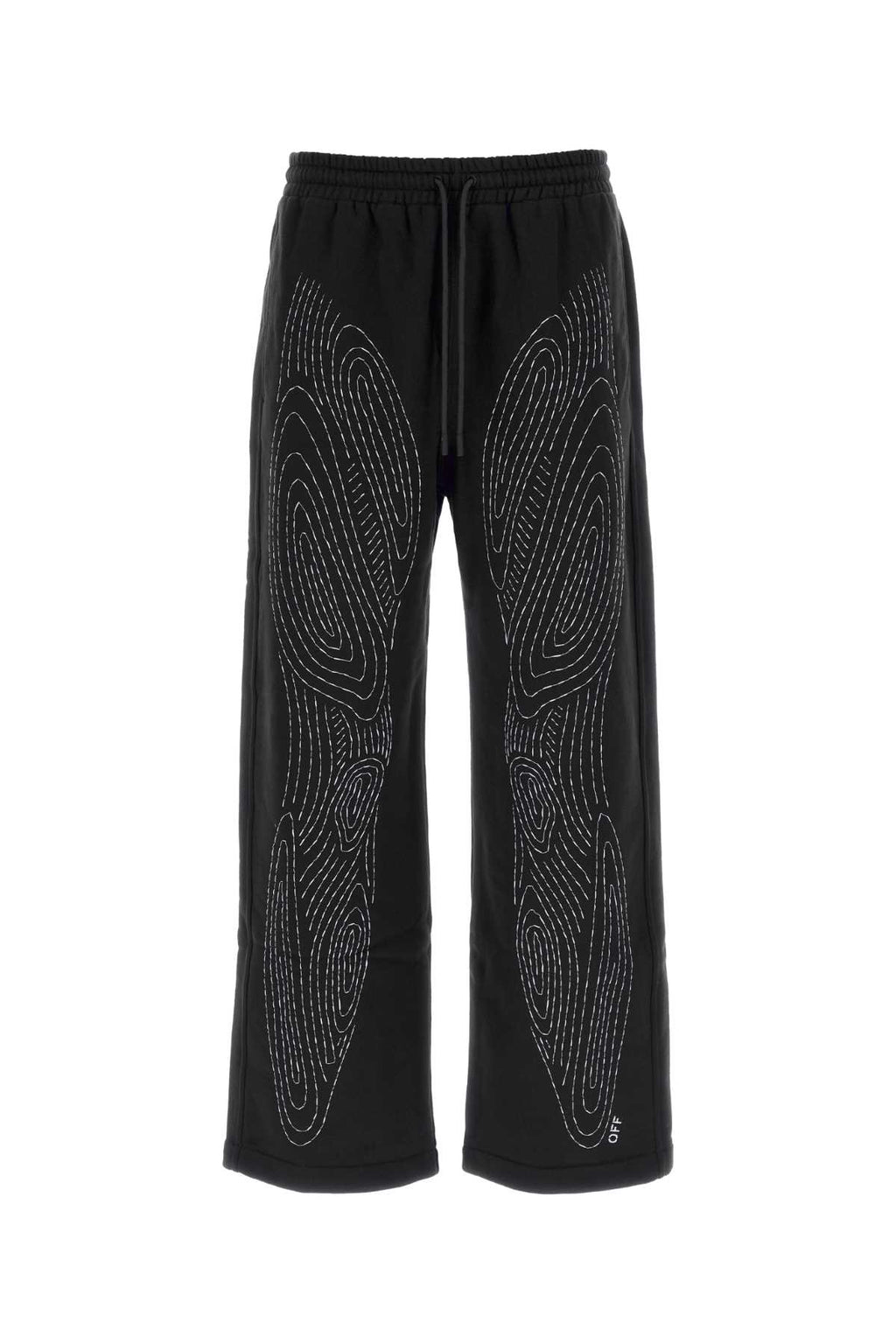 Off White Men Black Cotton Joggers