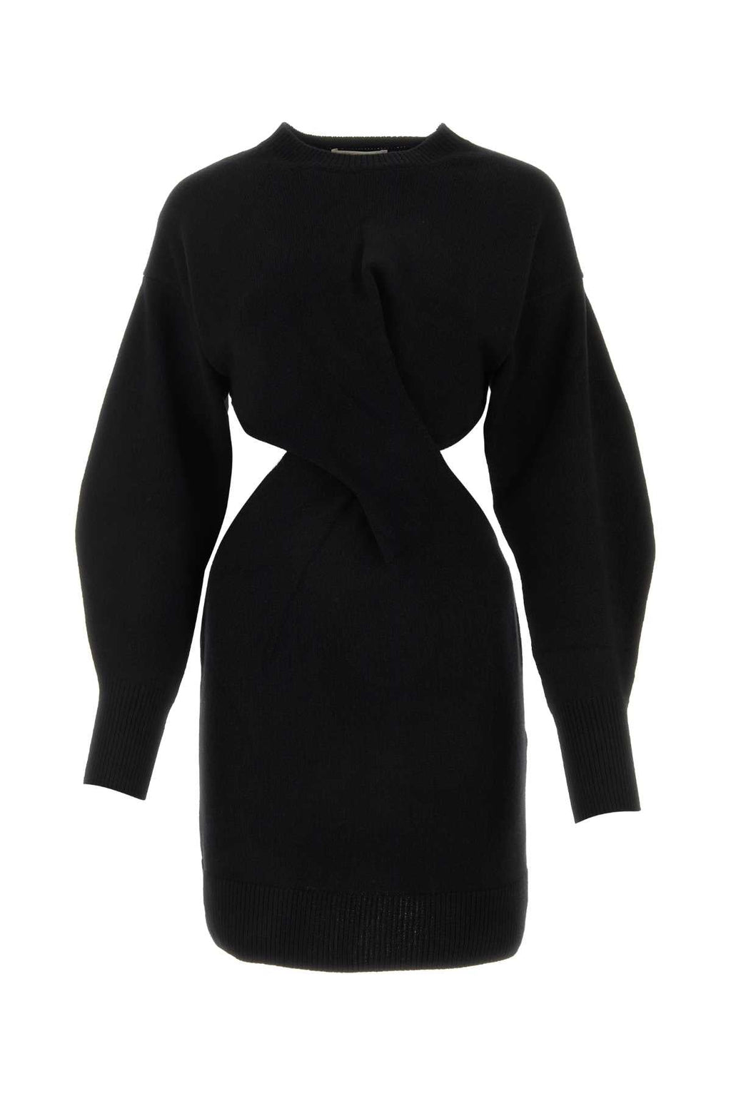 Alexander Mcqueen Women Black Wool Blend Dress