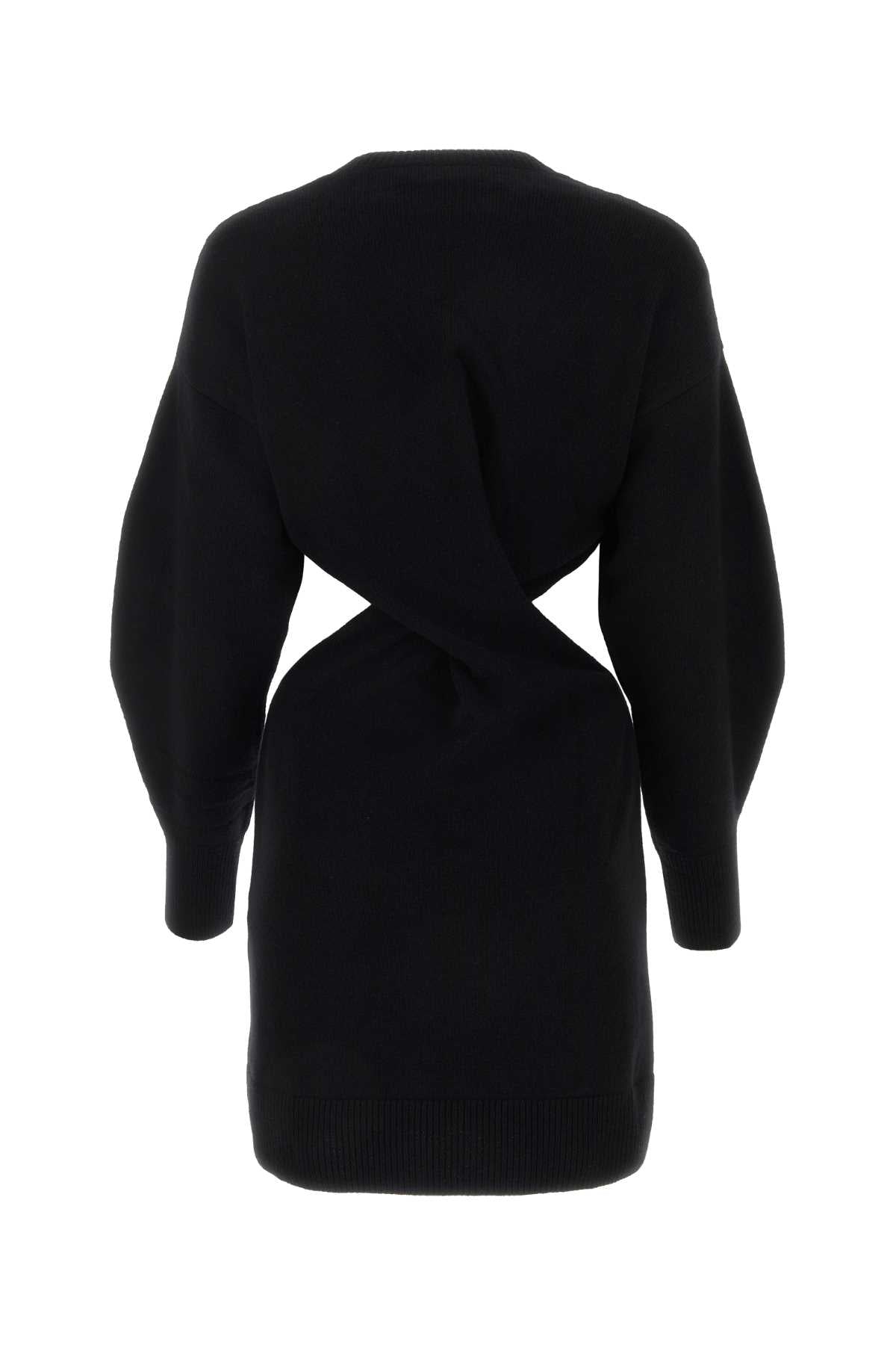 Alexander Mcqueen Women Black Wool Blend Dress