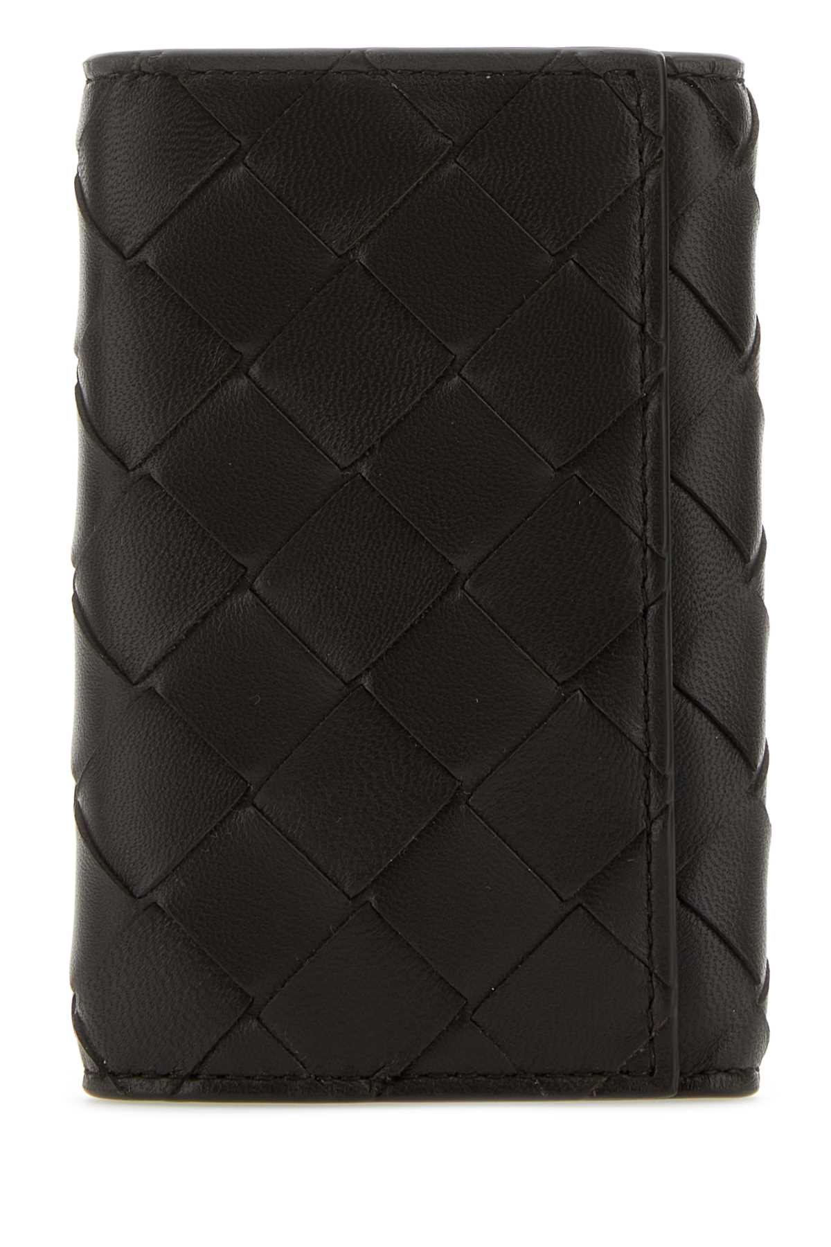 Bottega Veneta Women Dark Brown Nappa Leather Keyring Case