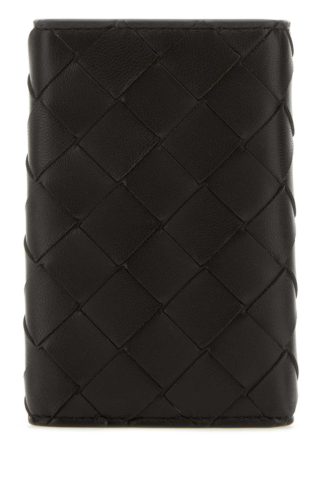 Bottega Veneta Women Dark Brown Nappa Leather Keyring Case