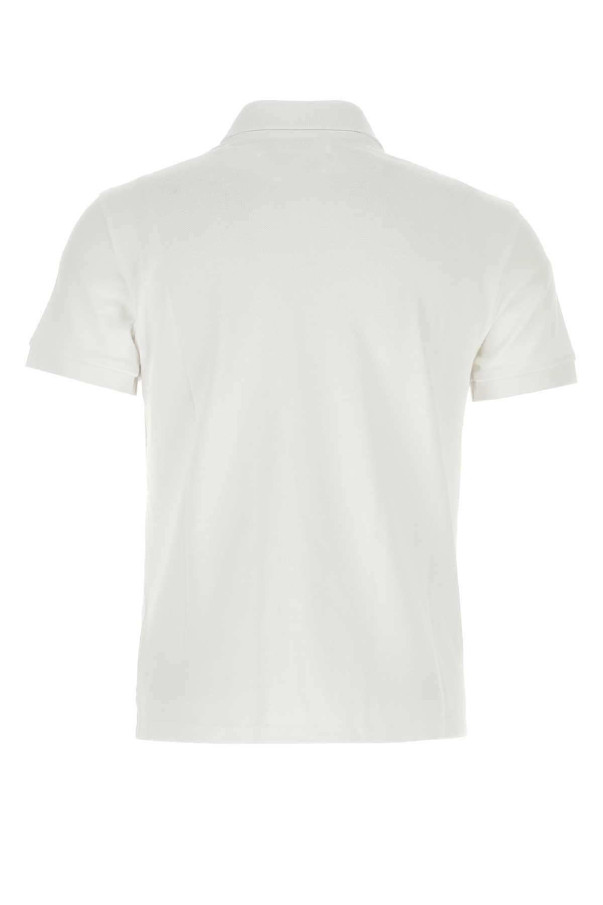 Ami Men White Piquet Polo Shirt