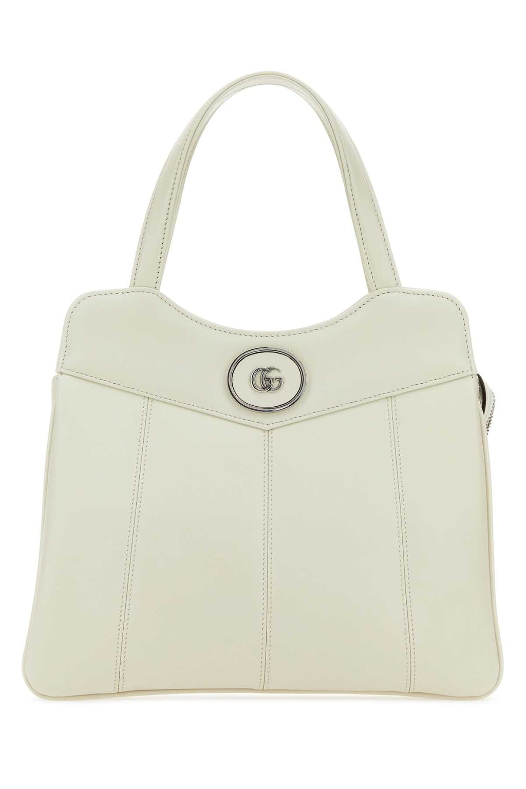 Gucci Women Chalk Leather Small Petite Gg Handbag