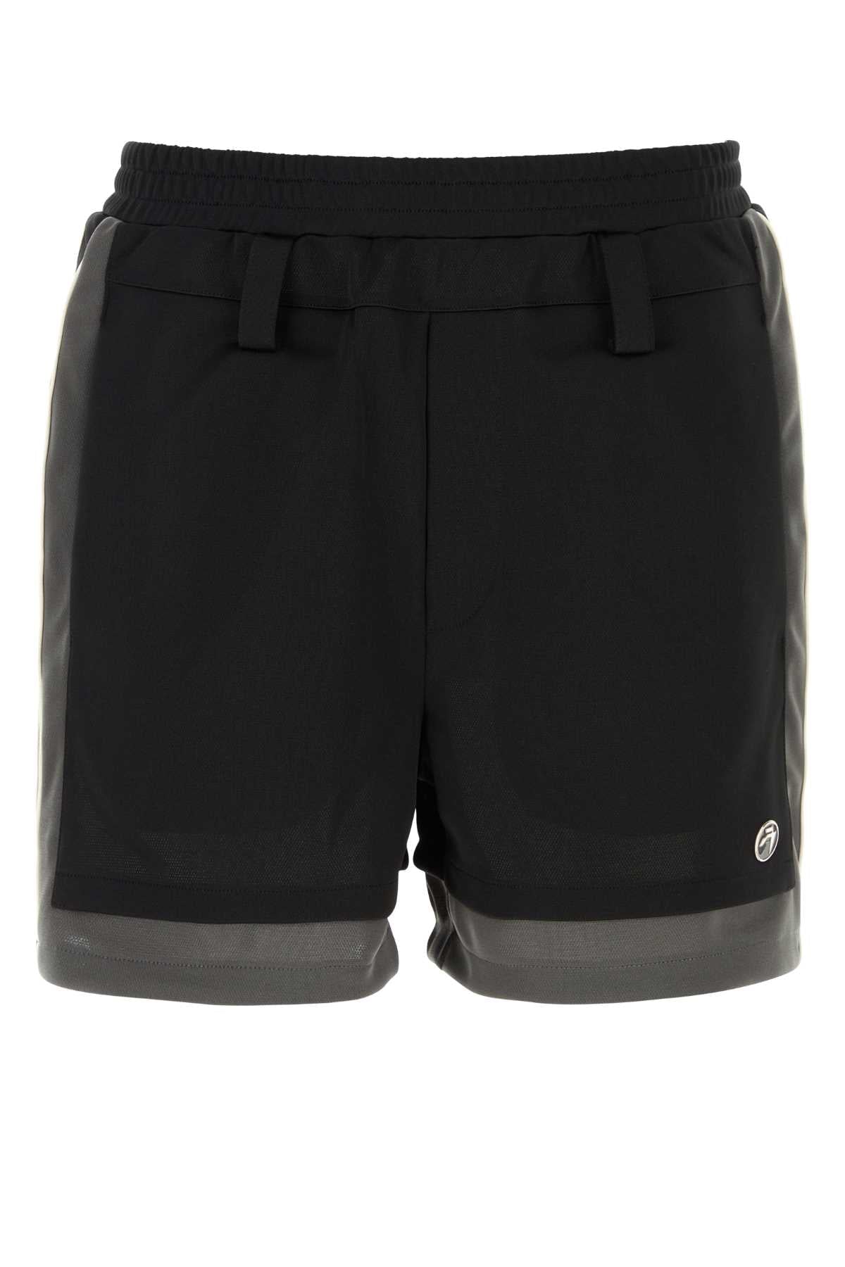 Ambush Men Black Polyester Bermuda Shorts