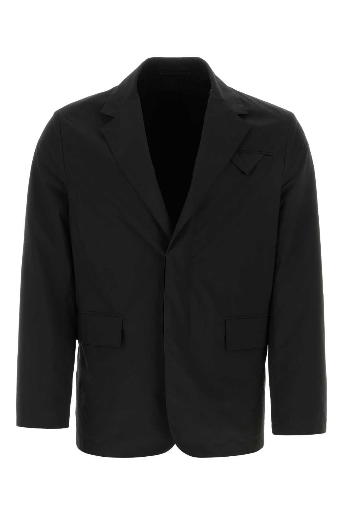 Prada Men Black Polyester And Nylon Blazer