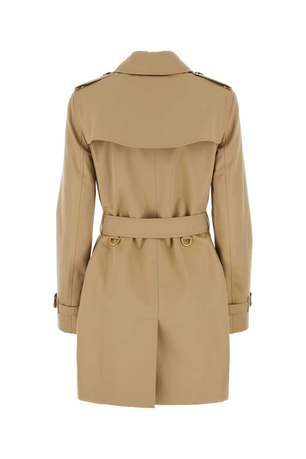Burberry Women Beige Gabardine Trench Coat