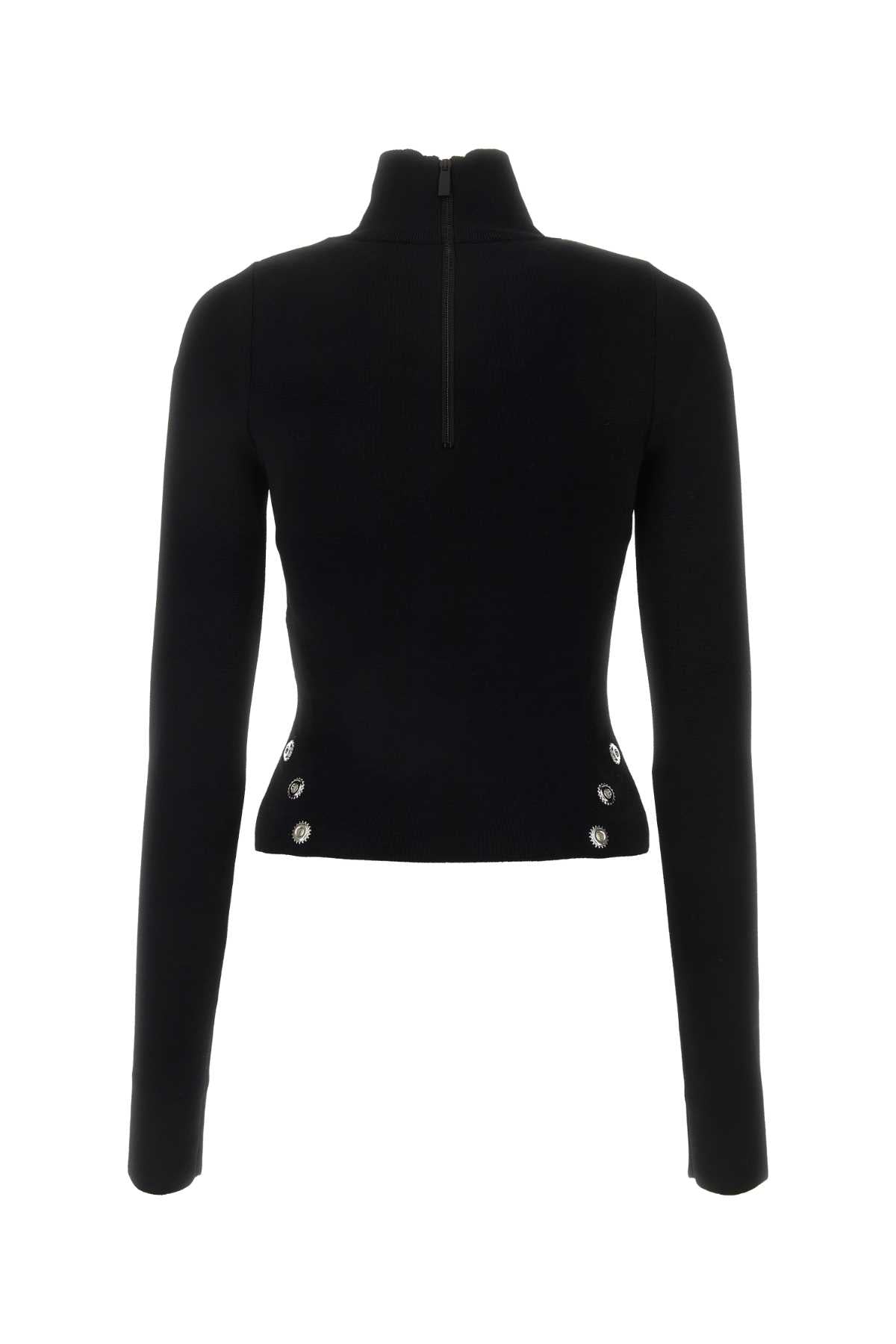 Off White Women Black Viscose Blend Top