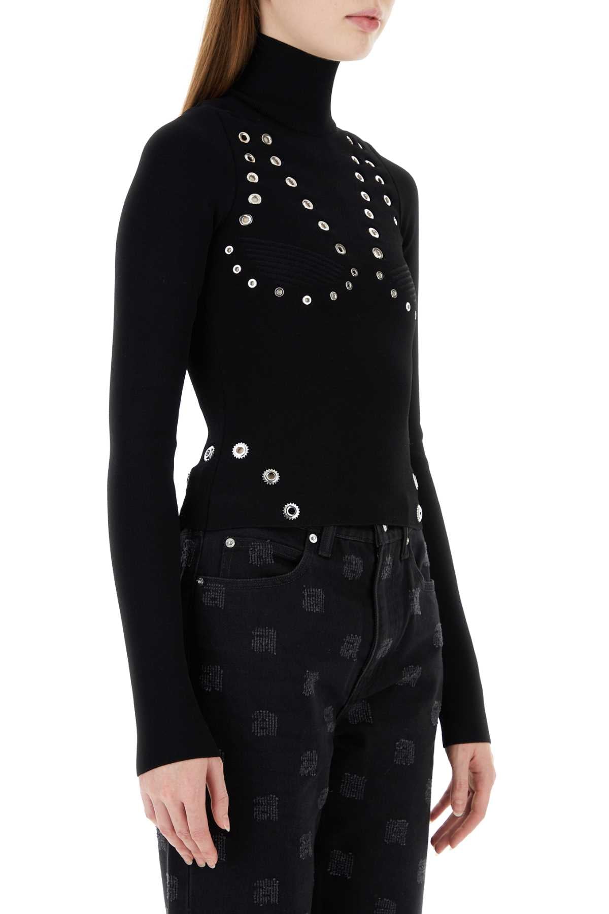 Off White Women Black Viscose Blend Top